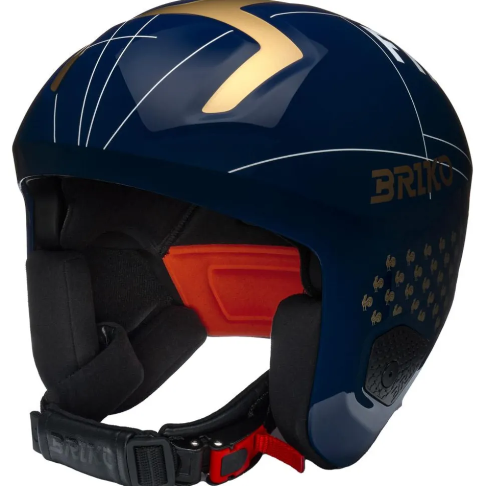 Casque Briko Vulcano 2.0 France Shiny Tangaroa Blue Gold White