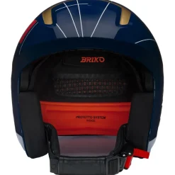 Casque Briko Vulcano 2.0 France Shiny Tangaroa Blue Gold White
