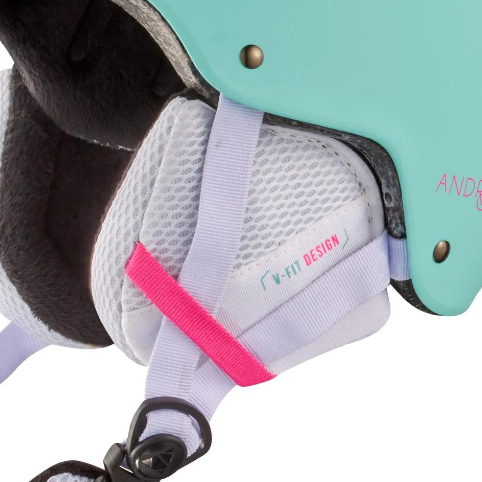 Casque Cairn Android Junior Turquoise Neon Pink