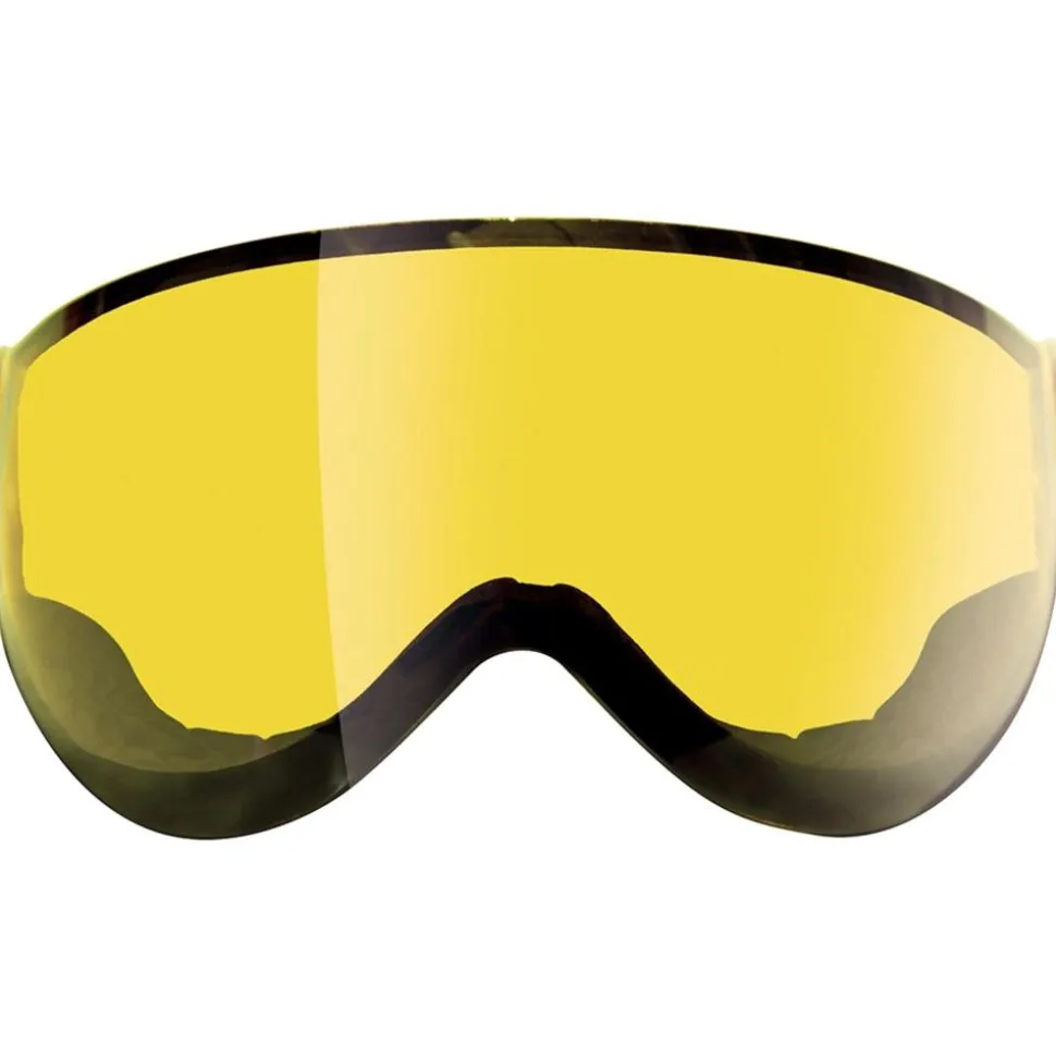 Casque visière AZR Orion Visor Cramberry Mat Gris Miroir + Yellow Visor