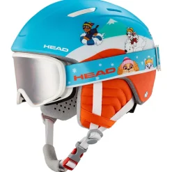 Casque visière Head Mojo Set Paw Silver Red