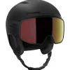 Casque visière Salomon Driver Pro Sigma Photo Mips Black Poppy Red