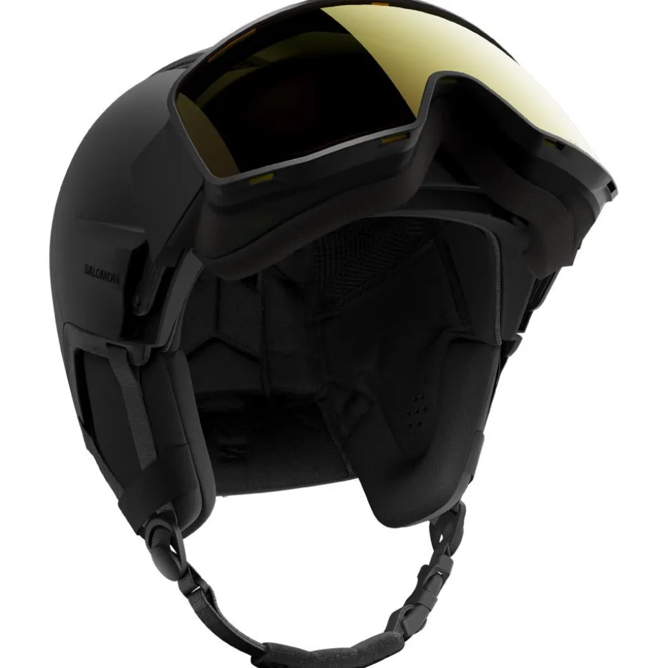 Casque visière Salomon Driver Pro Sigma Photo Mips Black Poppy Red