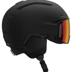 Casque visière Salomon Driver Pro Sigma Photo Mips Black Poppy Red