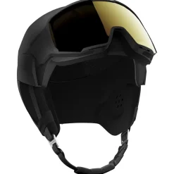 Casque visière Salomon Osmo Pro Black Sigma Photo Poppy Red