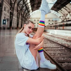 Chaussettes American Socks The Classics Mid High Rainbow Pride