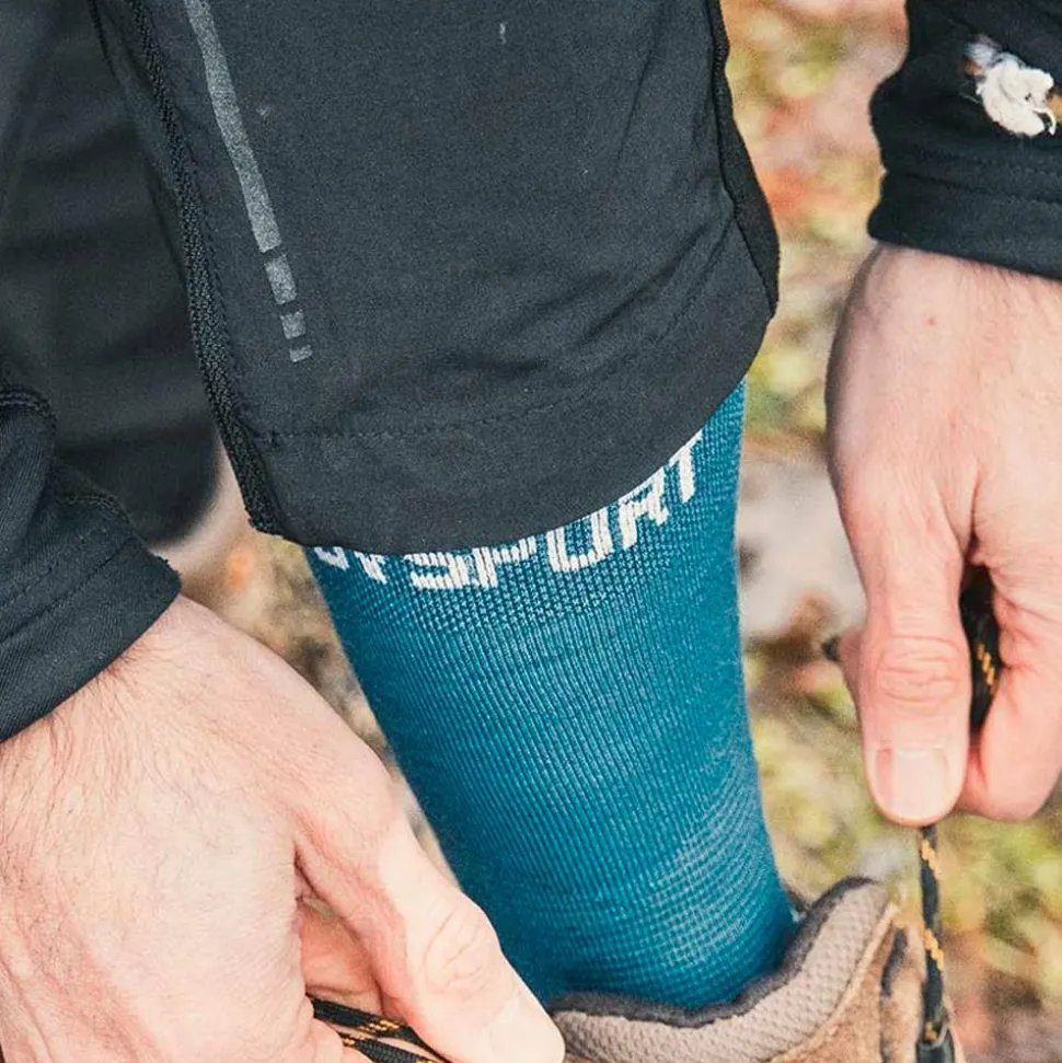 Chaussettes Bv Sport Double Gr Socks High Lyocell Bleu