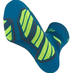 Chaussettes Bv Sport Trail Socks Ultra Mid Bleu Jaune