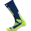 Chaussettes Curlynak Ski Explore Gris Vert Fluo