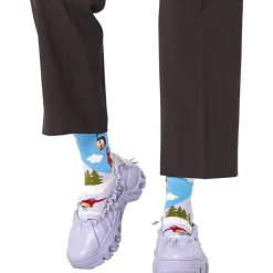 Chaussettes Happy Socks Crew Socks Snowboard Blue