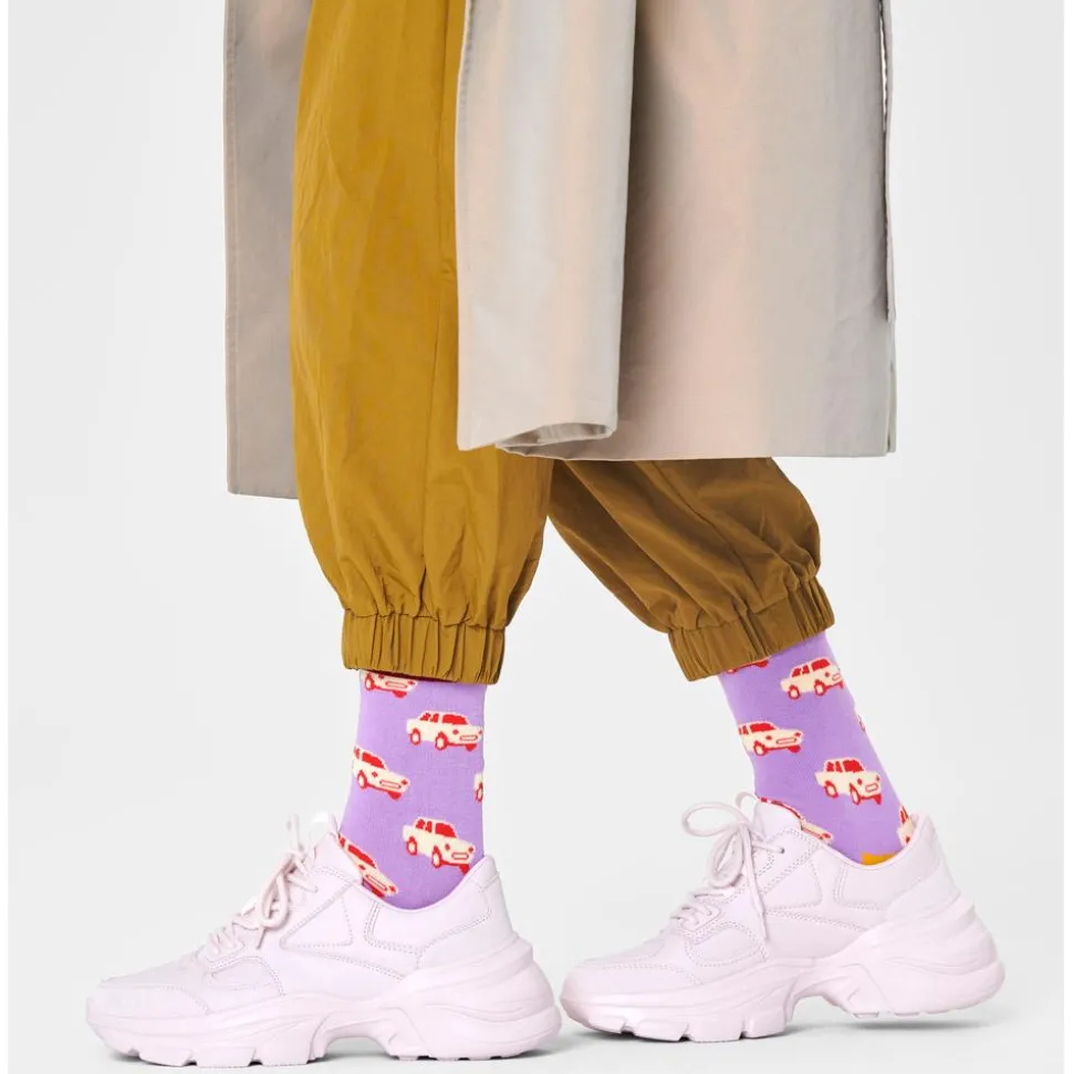 Chaussettes Happy Socks Car Lilas