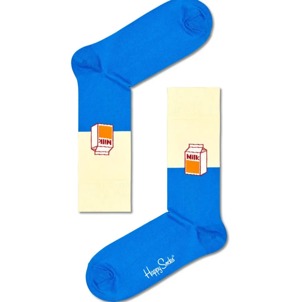 Chaussettes Happy Socks Milk Sock Sock Bleu