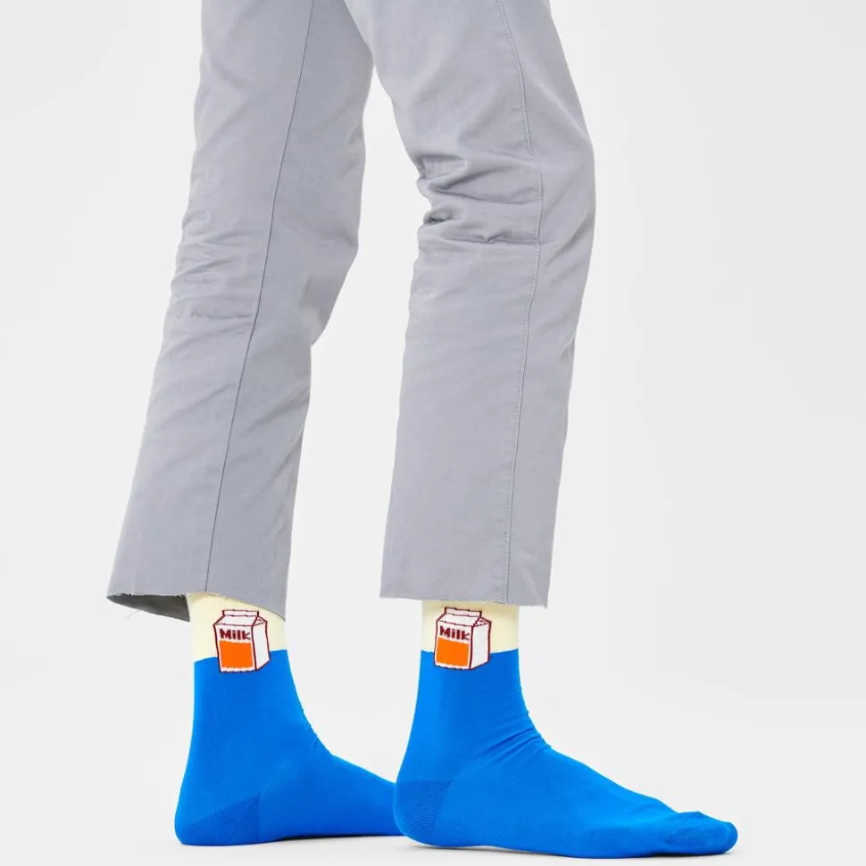 Chaussettes Happy Socks Milk Sock Sock Bleu