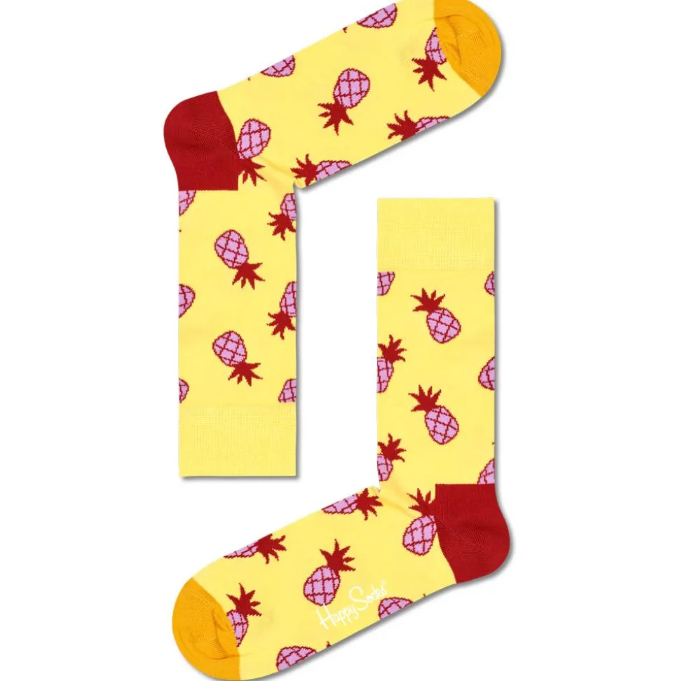 Chaussettes Happy Socks Pineapple Jaune
