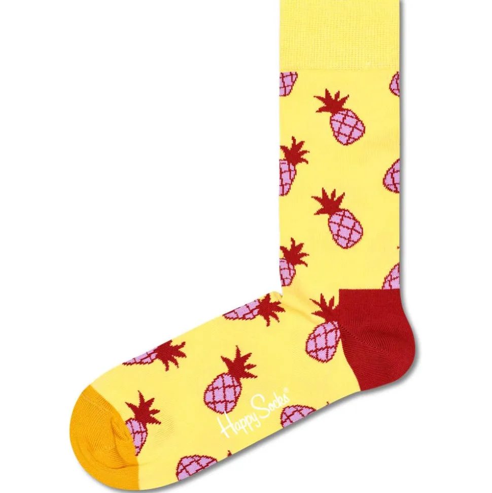 Chaussettes Happy Socks Pineapple Jaune