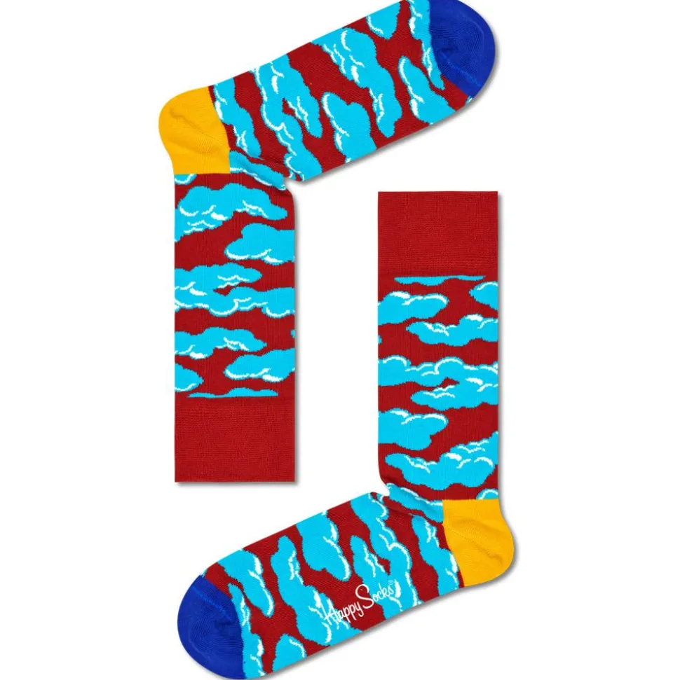 Chaussettes Happy Socks Under The Clouds Bordeaux