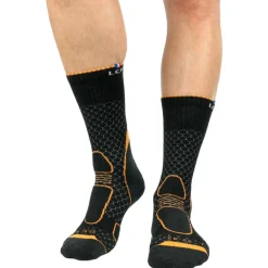 Chaussettes La Chaussette de France Trekker High Noir Orange