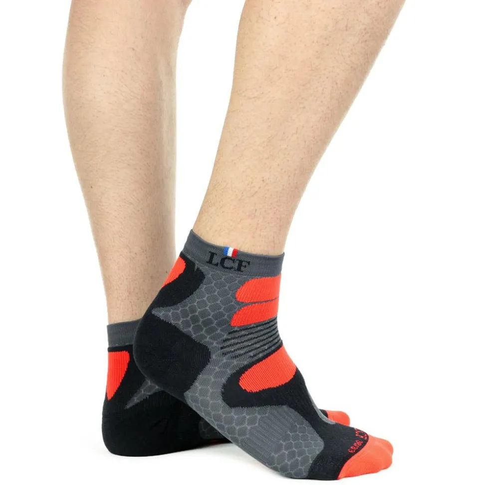 Chaussettes La Chaussette de France Nepal Gris Rouge
