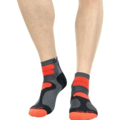 Chaussettes La Chaussette de France Nepal Gris Rouge