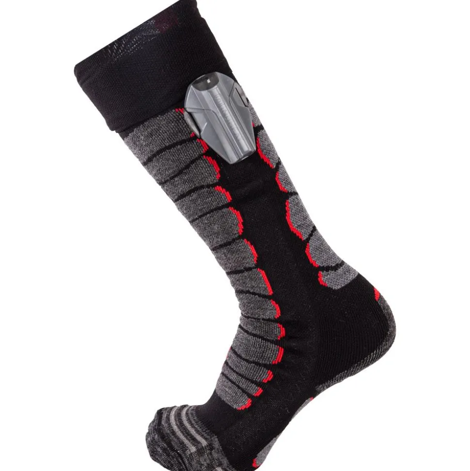 Chaussettes Monnet Heatprotech Socks Noir Rouge
