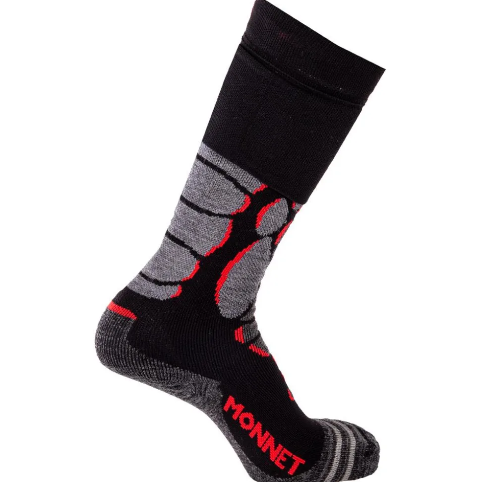 Chaussettes Monnet Heatprotech Socks Noir Rouge