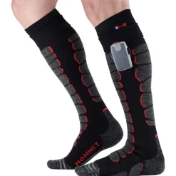 Chaussettes Monnet Heatprotech Socks Noir Rouge