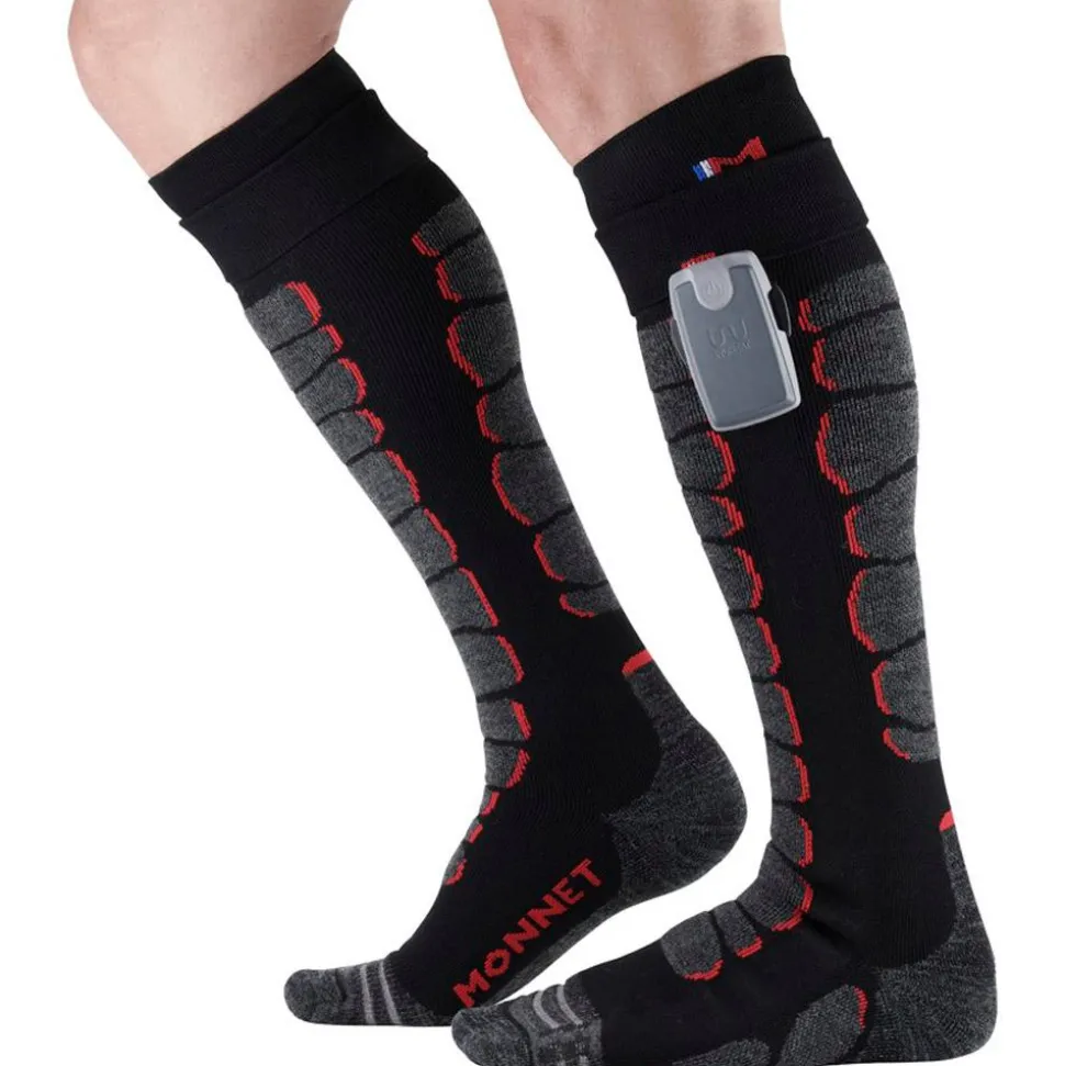 Chaussettes Monnet Heatprotech Socks Noir Rouge