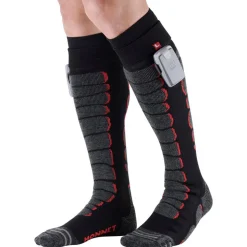 Chaussettes Monnet Heatprotech Socks Noir Rouge