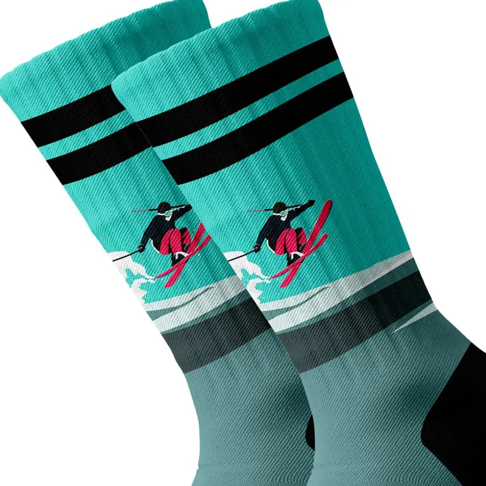 Chaussettes Pullin Long Socks Poetes