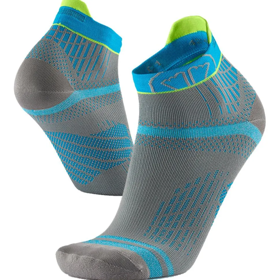 Chaussettes Sidas Run Feel Ankle Gris Turquoise