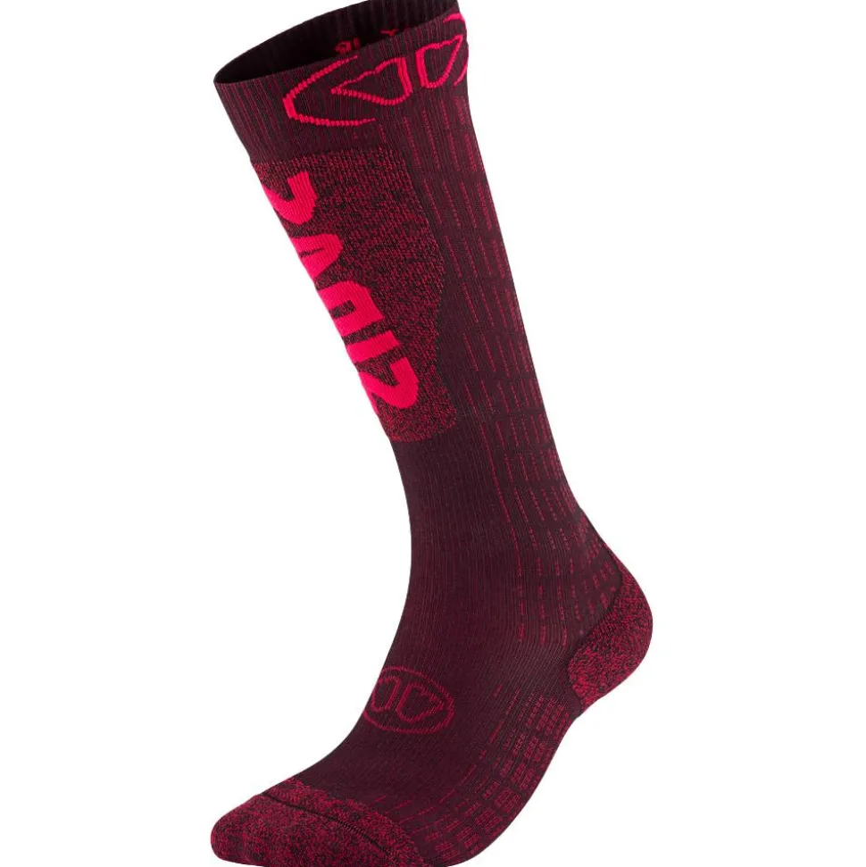 Chaussettes Sidas Ski Expert Women Burgundy