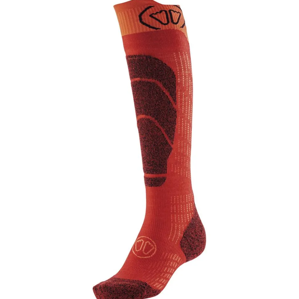 Chaussettes Sidas Ski Merino Junior Rouge Orange