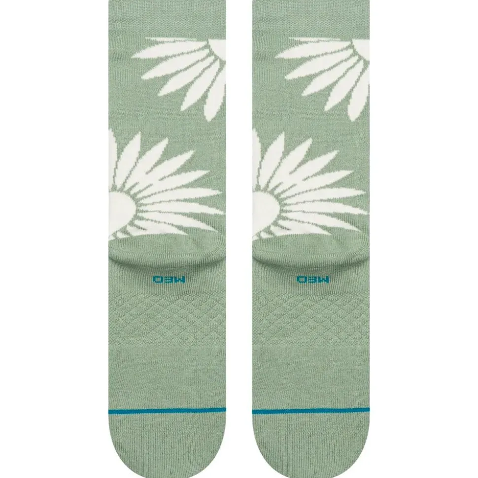 Chaussettes Stance Florals Socks Radial Brust Crew Seagreen