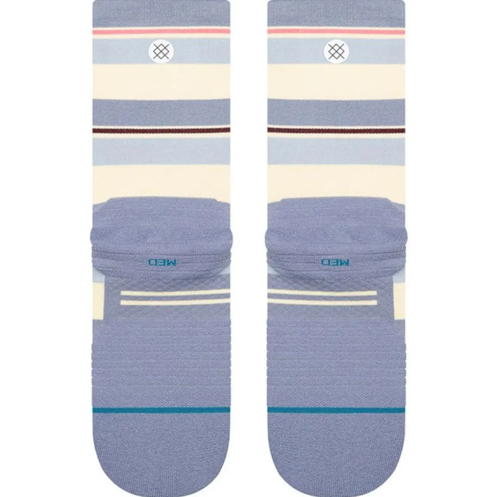 Chaussettes Stance Perf Run Womens Crew Light Cushion Sock Milo Blue