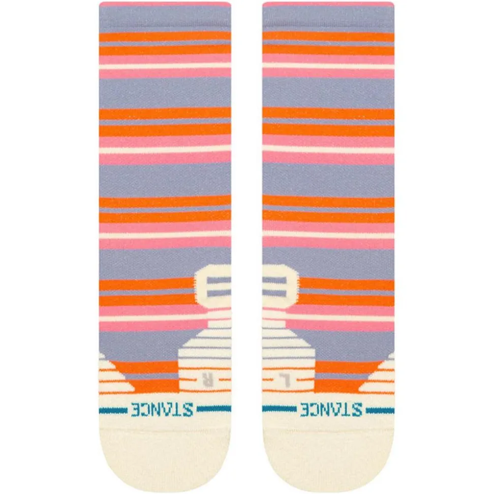 Chaussettes Stance Perf Run Womens Crew Mid Cushion Sock Lennon Blue