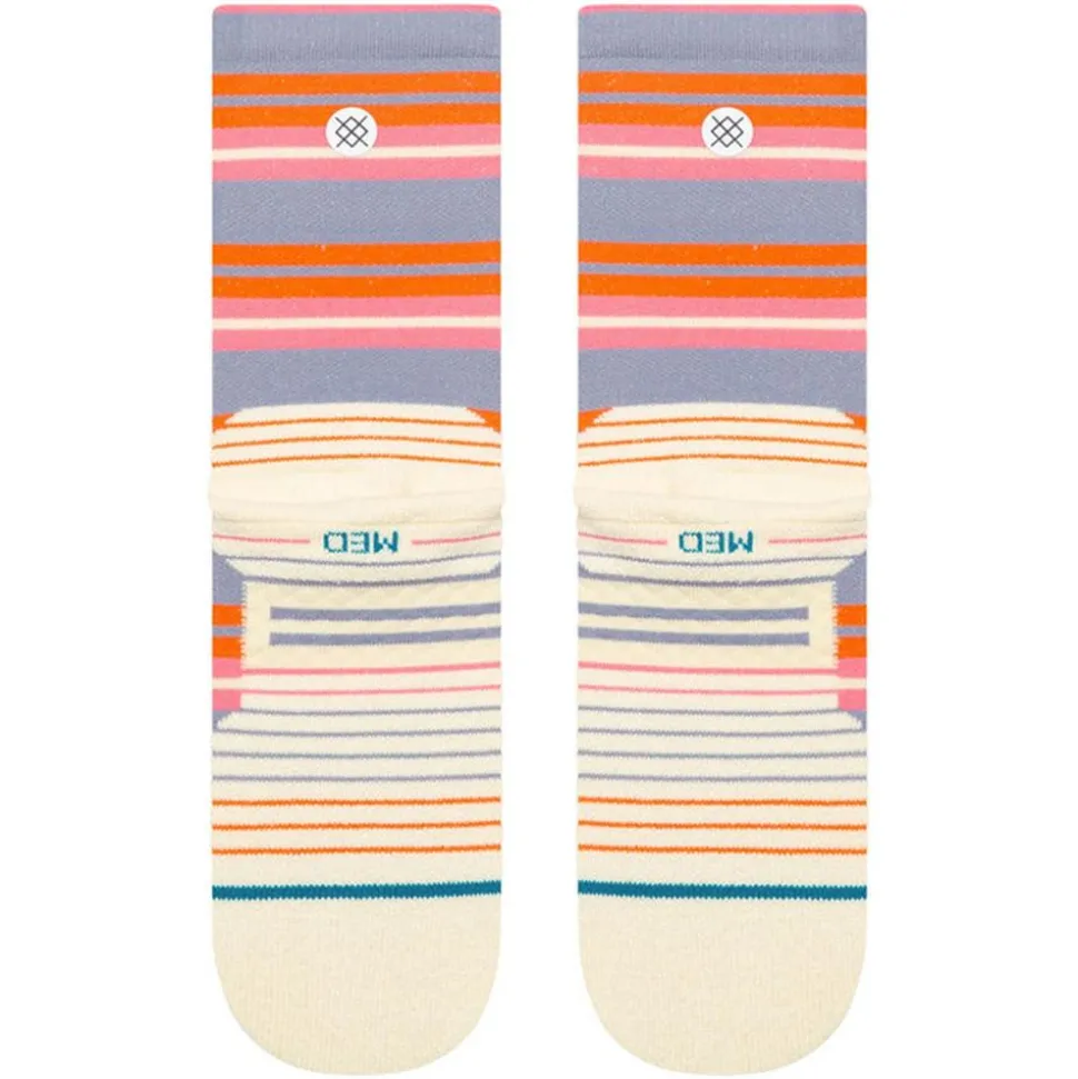 Chaussettes Stance Perf Run Womens Crew Mid Cushion Sock Lennon Blue