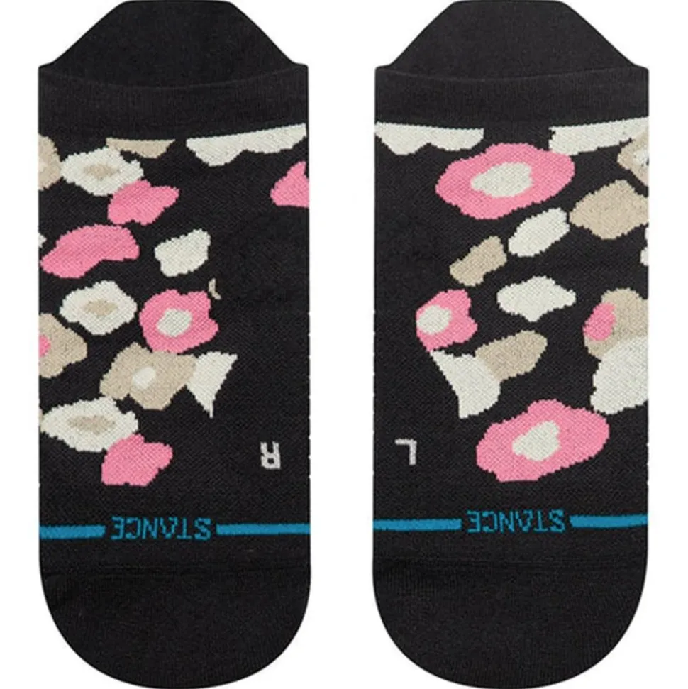 Chaussettes Stance Perf Run Womens Tab Light Cushion Sock Camo Floral Black