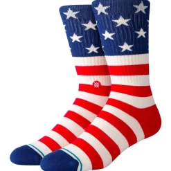 Chaussettes Stance Print & Pattern Socks The Fourth St Crew Red