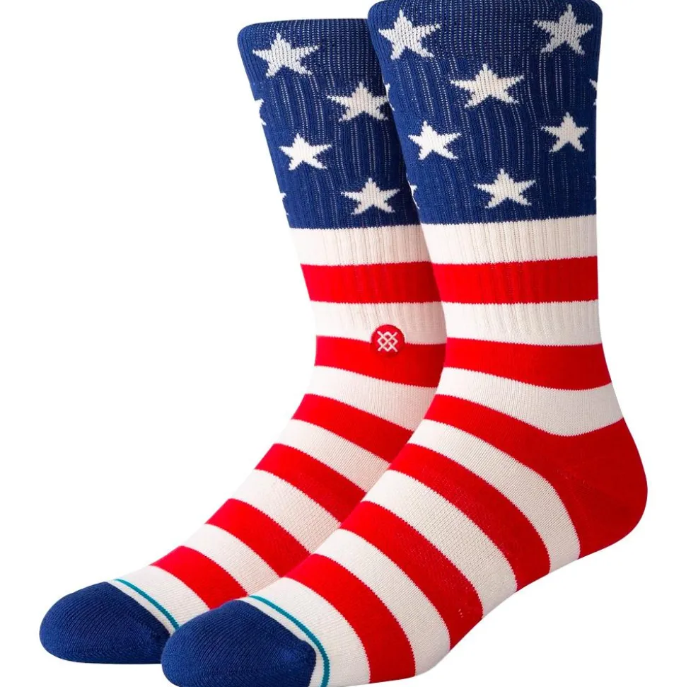 Chaussettes Stance Print & Pattern Socks The Fourth St Crew Red