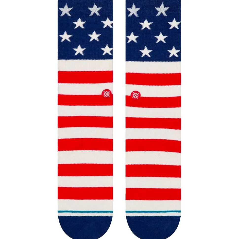 Chaussettes Stance Print & Pattern Socks The Fourth St Crew Red