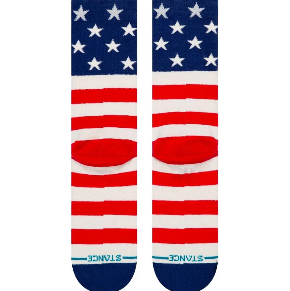 Chaussettes Stance Print & Pattern Socks The Fourth St Crew Red