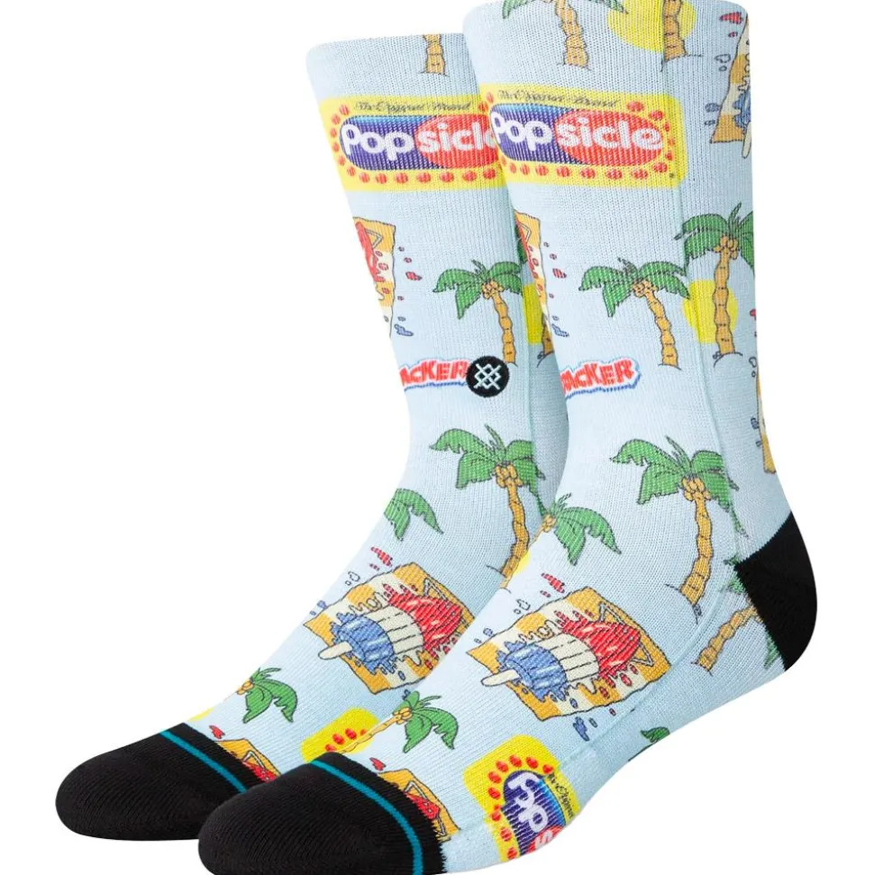 Chaussettes Stance Print & Pattern Socks Pops Crew Lightblue