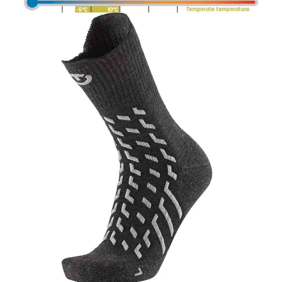 Chaussettes Therm-Ic Trekking Temperate Cushion Crew Gris Foncé
