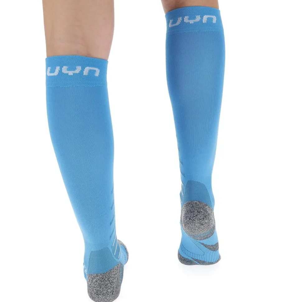 Chaussettes Uyn Lady Ski Race Shape Socks Turquoise White
