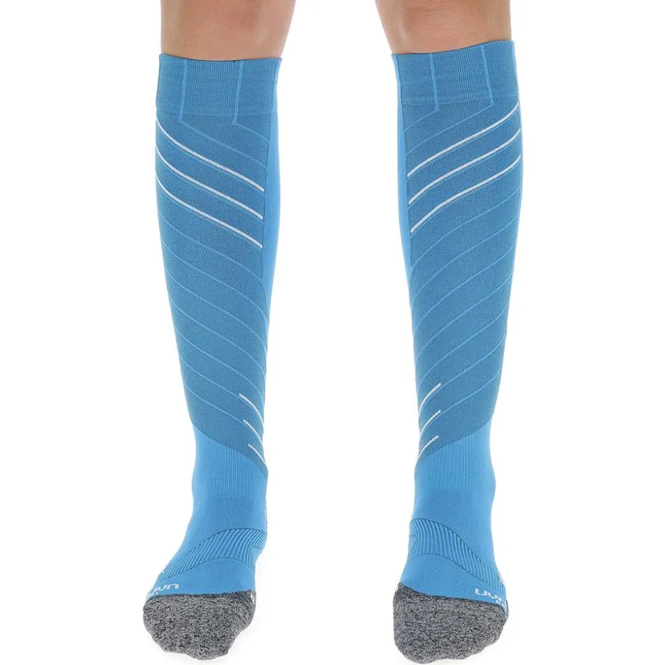 Chaussettes Uyn Lady Ski Race Shape Socks Turquoise White