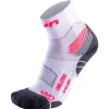 Chaussettes Uyn Run Trail Challenge Lady White Coral Fluo
