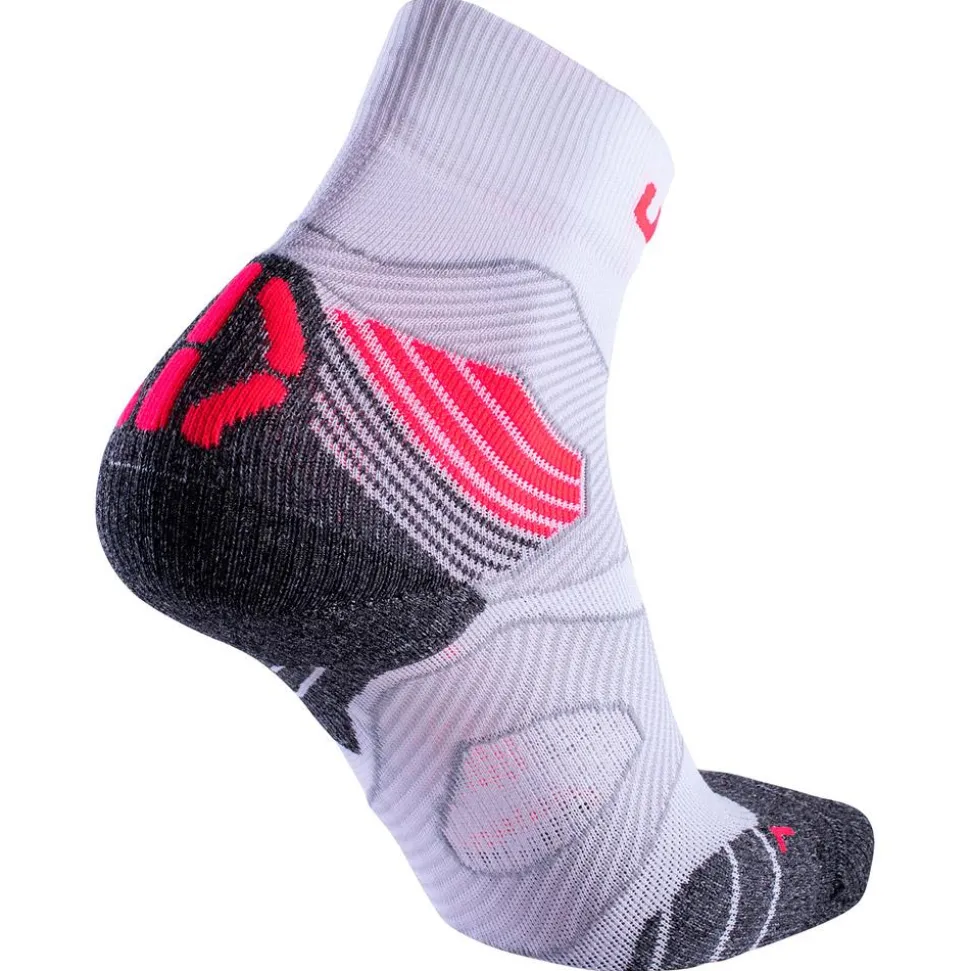 Chaussettes Uyn Run Trail Challenge Lady White Coral Fluo