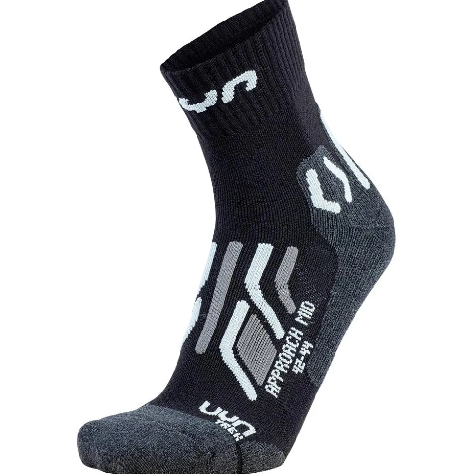 Chaussettes Uyn Trekking Approach Mid Lady Black Grey