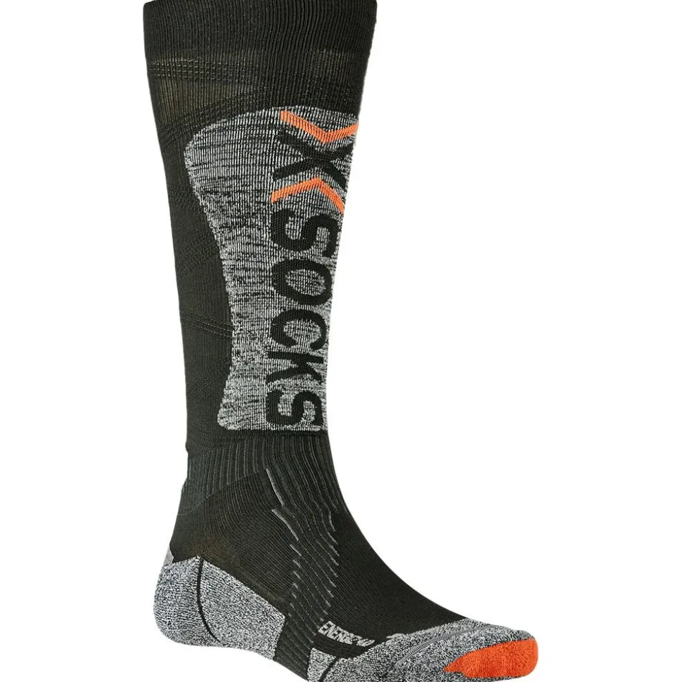 Chaussettes X Socks Ski Energizer Light 4.0 Black Stone Grey Melange