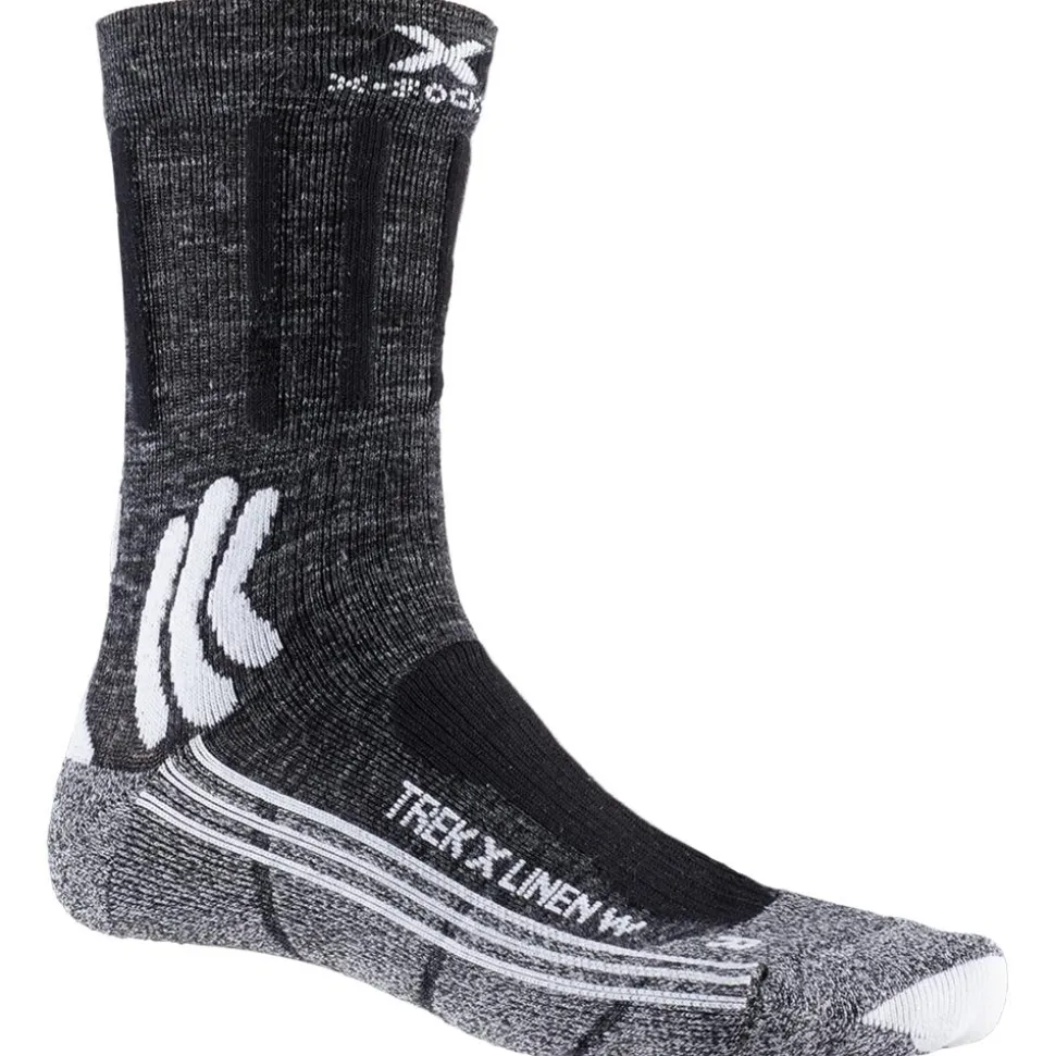 Chaussettes X Socks Trek X Linen 4.0 Lady Dolomite Grey Melange Opal Black
